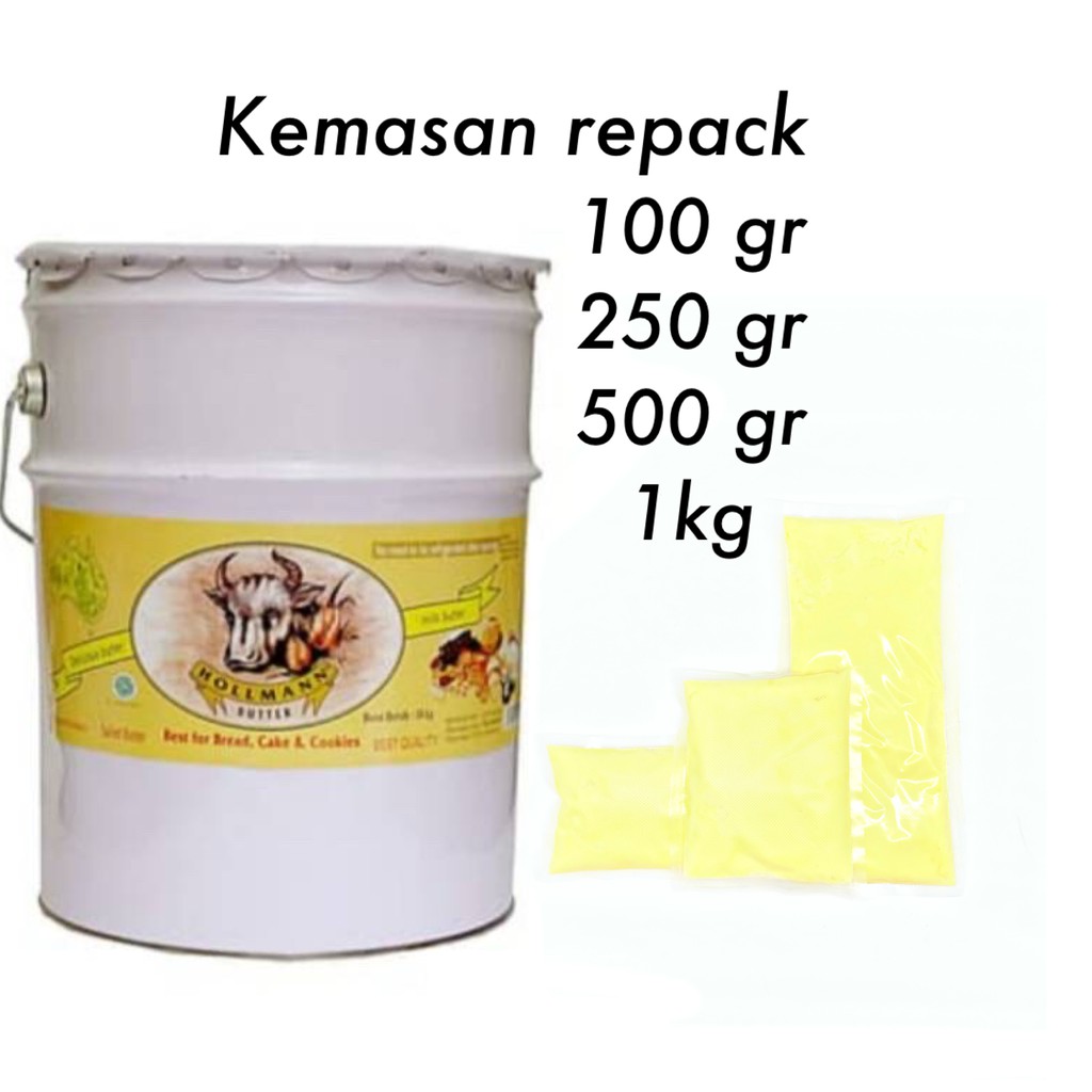 

HOLMAN / HOLLMAN /HOLLMANN BUTTER KEMASAN REPACK 250 GRAM