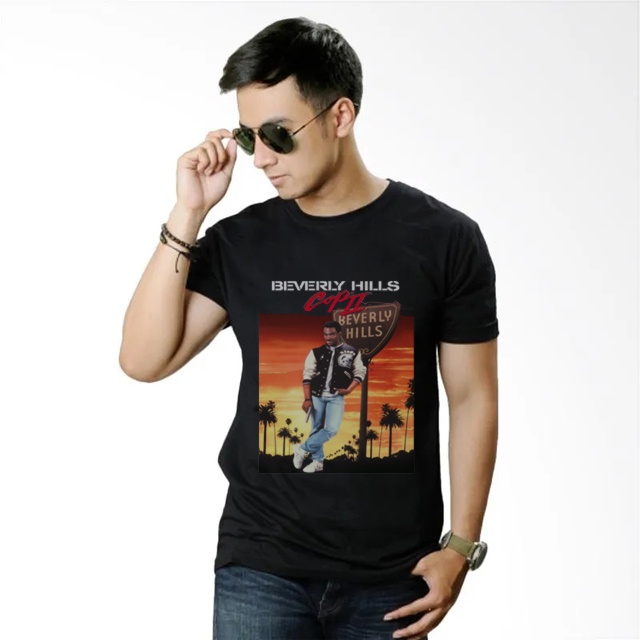 Kaos Beverly Hills Cop Tshirt Casual Unisex T-SHIRT Bahan Katun