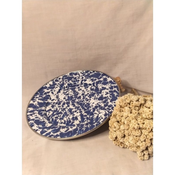 Piring Makan blirik 22CM ORI-KEDAUNG