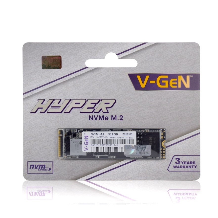 VGEN NVME 128GB 256GB 512GB HYPER  V-GEN SSD PCIE GEN 3 GARANSI 3TH