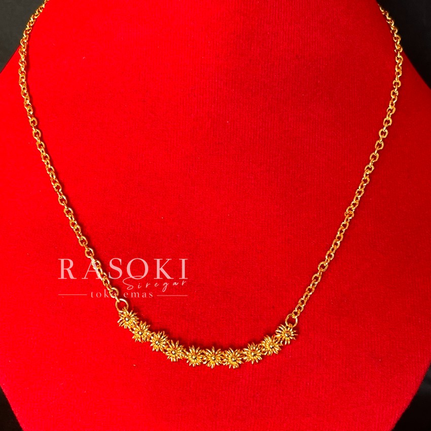 KALUNG BUNGA KELAPA 8-10 GR EMAS KADAR 24 LM LONDON 99,9% MAS TOBA