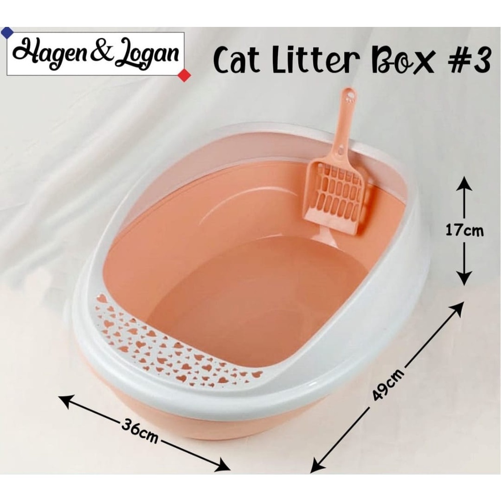 Toilet Kucing #3 Bak Baki Baskom Pup Tempat Pasir Cat Litter Box Besar