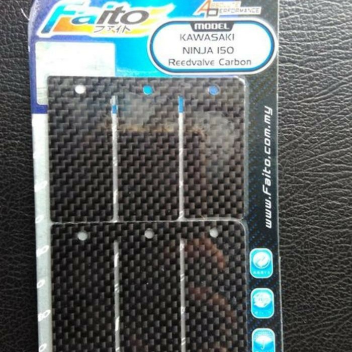 Plat Lidah Membran Kawasaki Ninja Fi Faito Carbon Karbon