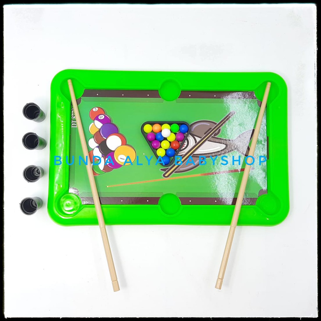 Mainan Anak Laki Laki Game Meja Billiard - Set Mainan Anak Billiar Pool Table Kids - Mainan Edukasi Meja Billiar Ukuran Sedang