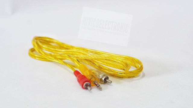 Kabel RCA 2-1 transparan 1.5m