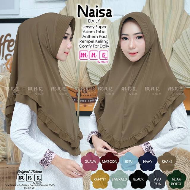 Khimar Daily Naisa asli MNV