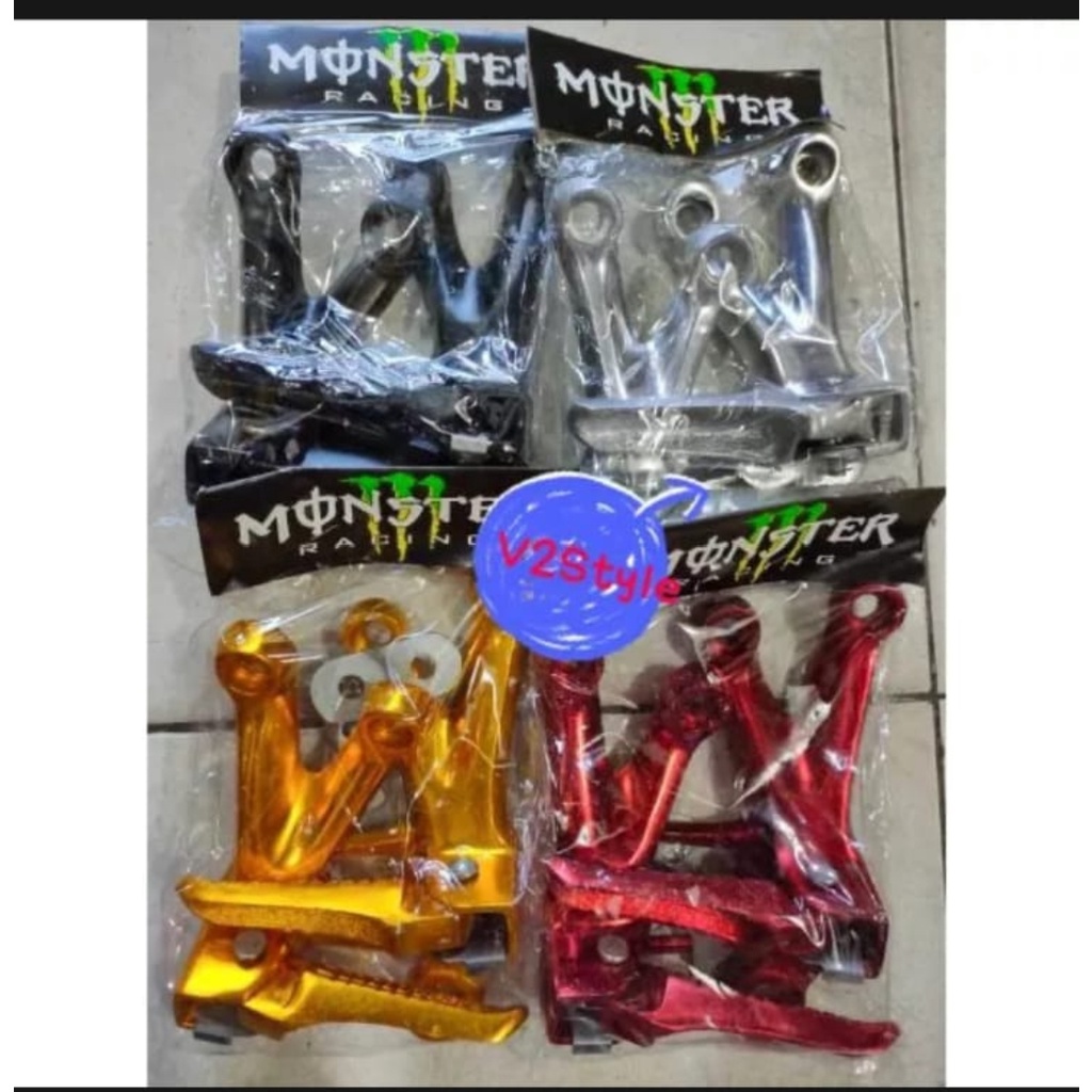 FOOTSTEP SATRIA FU BELAKANG GANTUNG CHROME -STEP SATRIA FU FULL CROME