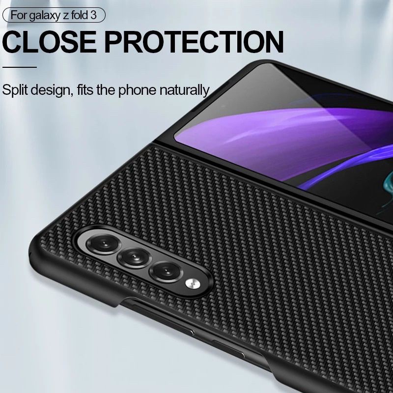 Samsung Galaxy Z Fold 3 5G Case Fiber Corbon Case Cover