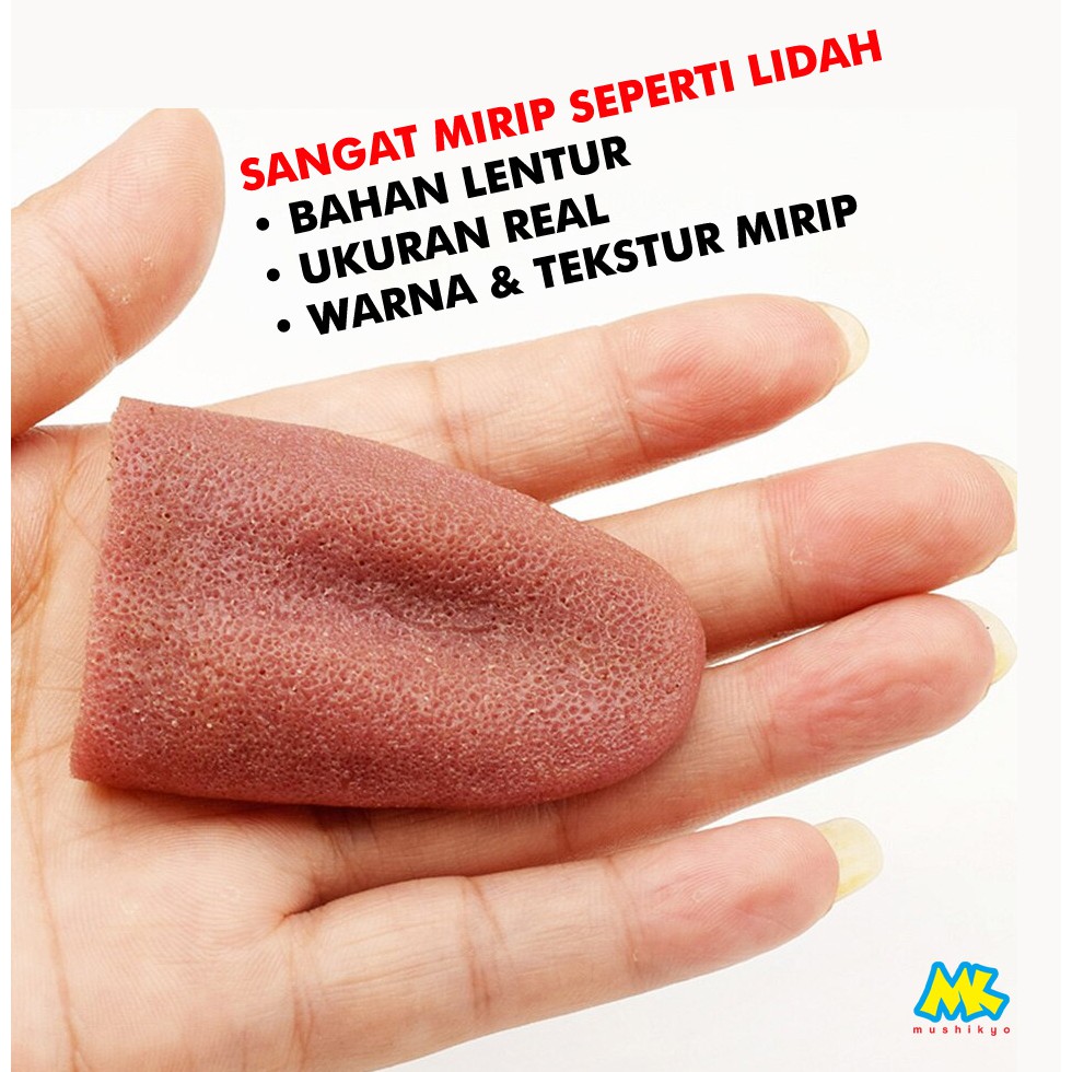 Lidah Palsu untuk Halloween Prank Toy sulap lidah tounge magic