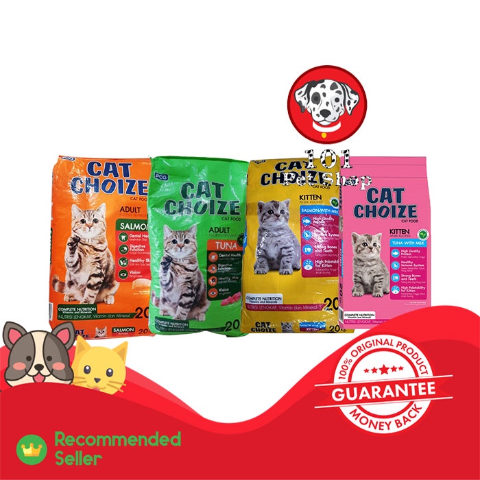 MAKANAN KUCING CAT CHOIZE ADULT &amp; KITTEN 20KG ALL VARIAN (EKSPEDISI)