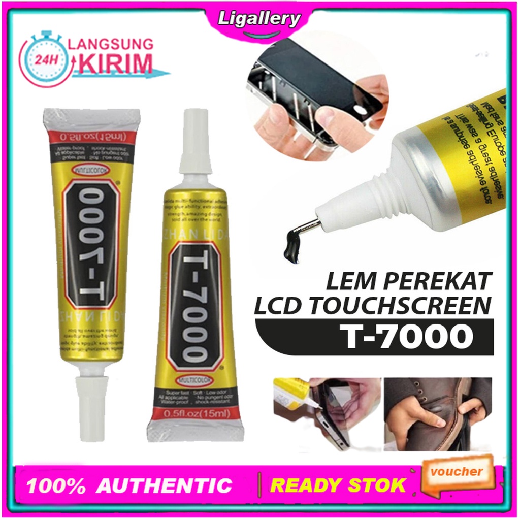 

[15 ML] Lem Lcd Lem Touchscreen T-7000 Lem handphone Lem HitamLem Sepatu Barang 15ml Serbaguna