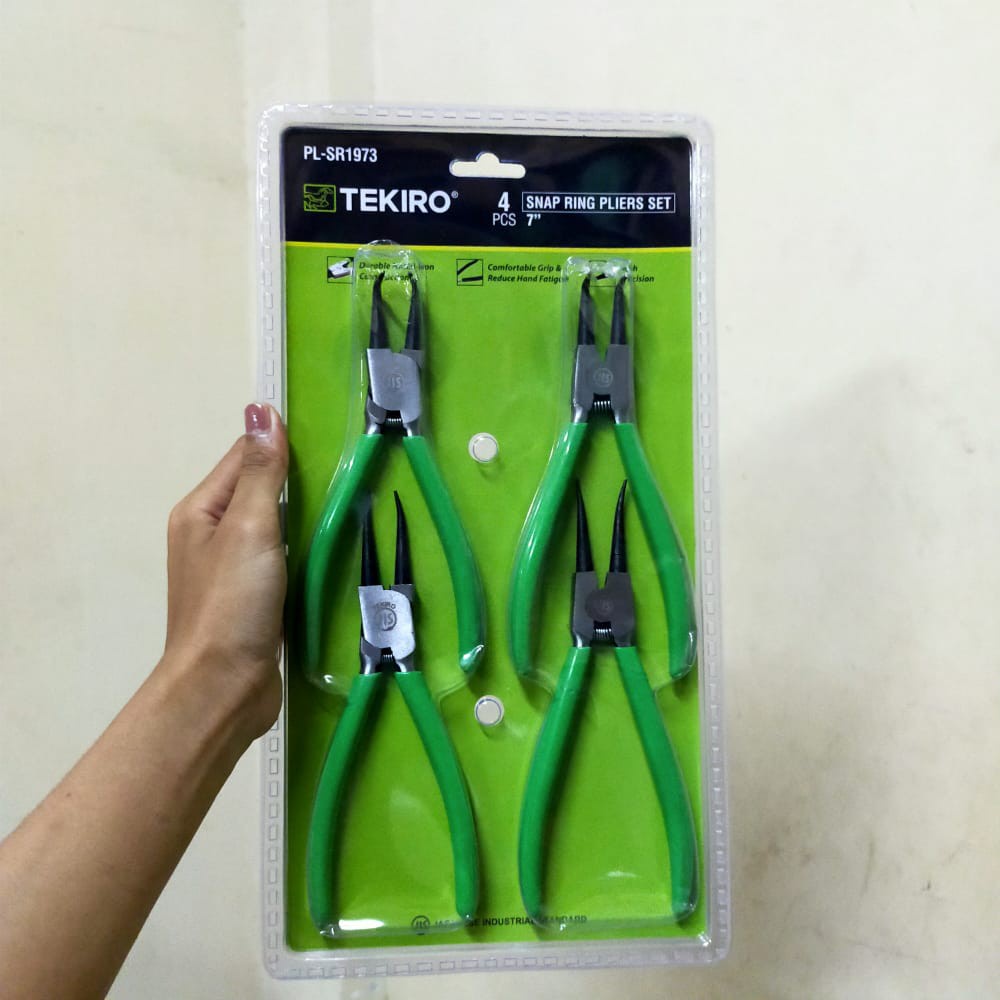 PROMO!!!!TEKIRO TOOL SET TANG SNAP RING 4 PCS CABINET TEKIRO / SNAPRING CIRCLIP SET WITH TOOL TRAY 4PCS EB IB ES IS