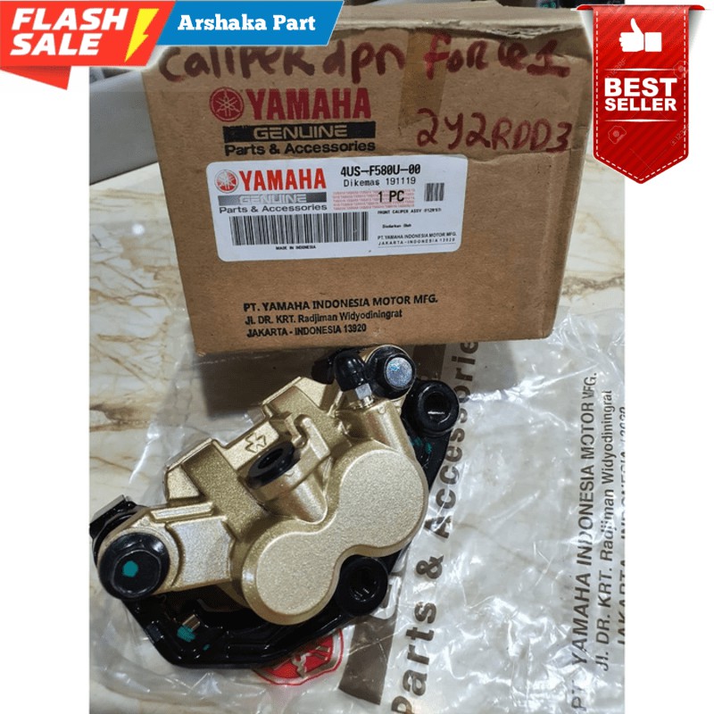 PROMO KALIPER CALIPER REM DEPAN DPN F1ZR FIZR ASLI ORIGINAL YAMAHA 4US-F580U PASTI ASLI ORIGINAL