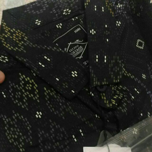 Freypv 8007 Slimfit Long Batik Songket M-l Kemeja Batik