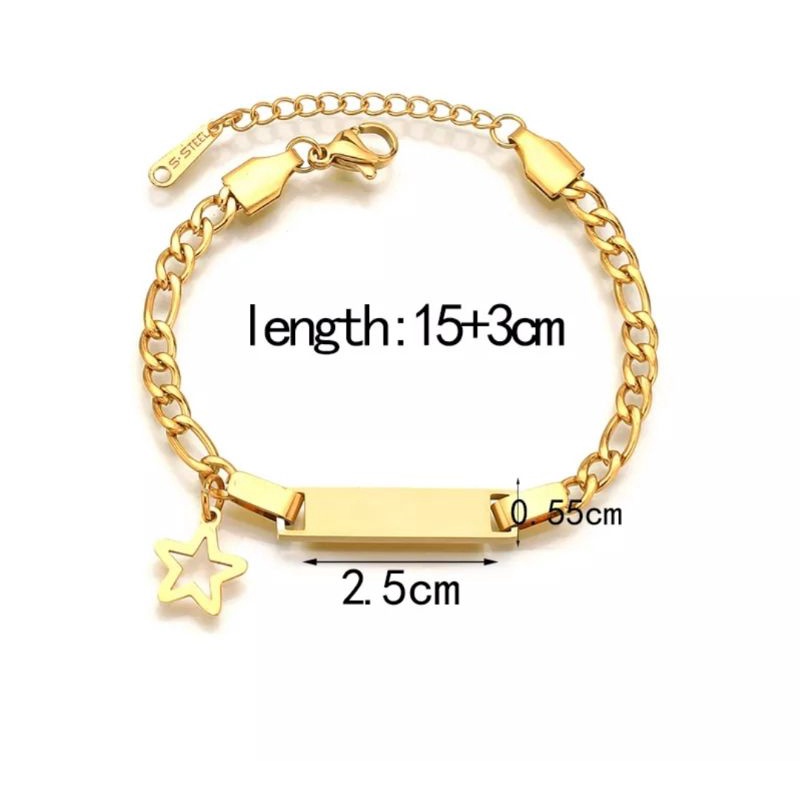 gelang plat bayi