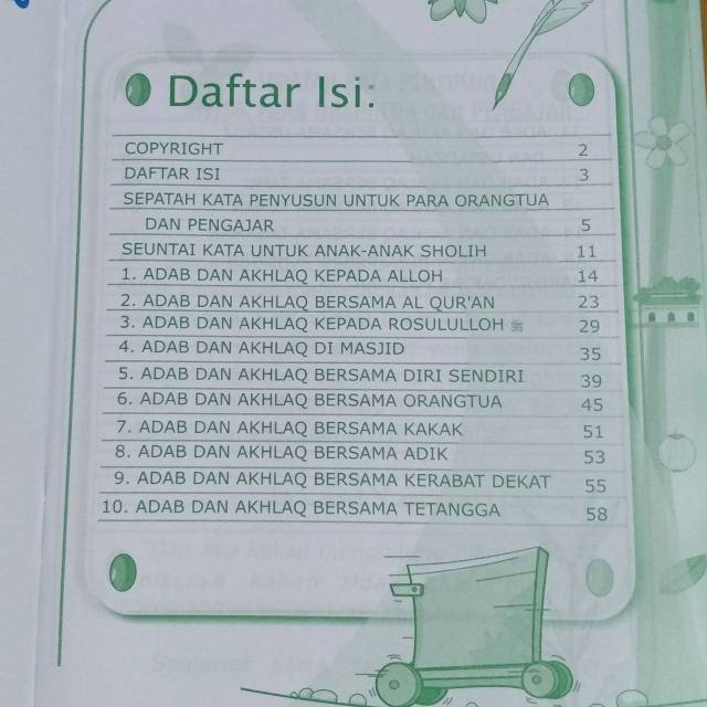 Adab Dan Akhlaq Anak Sholih Atau Buku Pelajaran Adab Dan Akhlak Anak