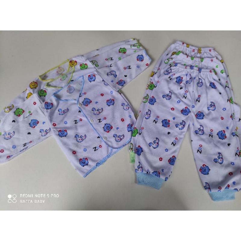 PAKET 18PCS/9STEL BAJU+CELANA BAYI MOTIF BEBEK