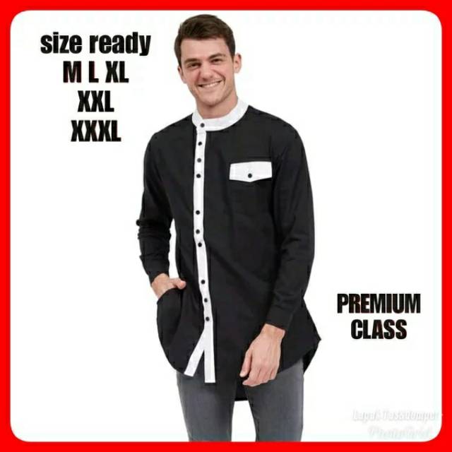 Baju koko model kancing menyamping