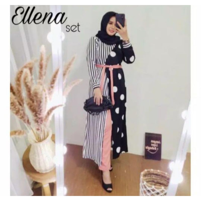 SETELAN POLKADOT SALUR_SETELAN FOXY_SETELAN POLKA_SETELAN CELANA