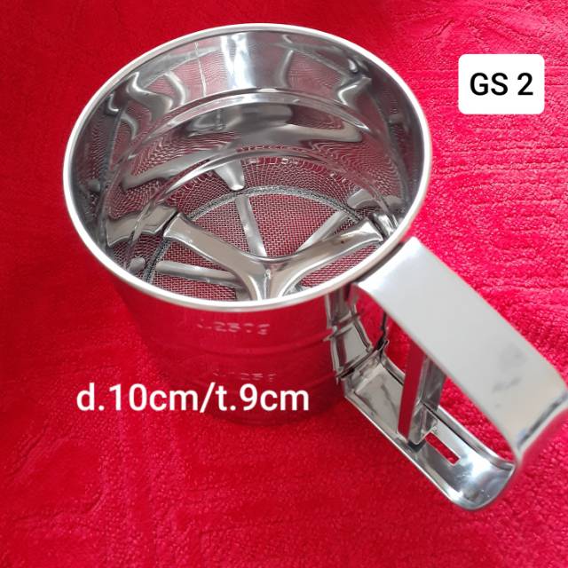 DAPURMAMI Gelas Pengayak Tepung Stainless Steel GS 2 Gelas Ukur Stainless