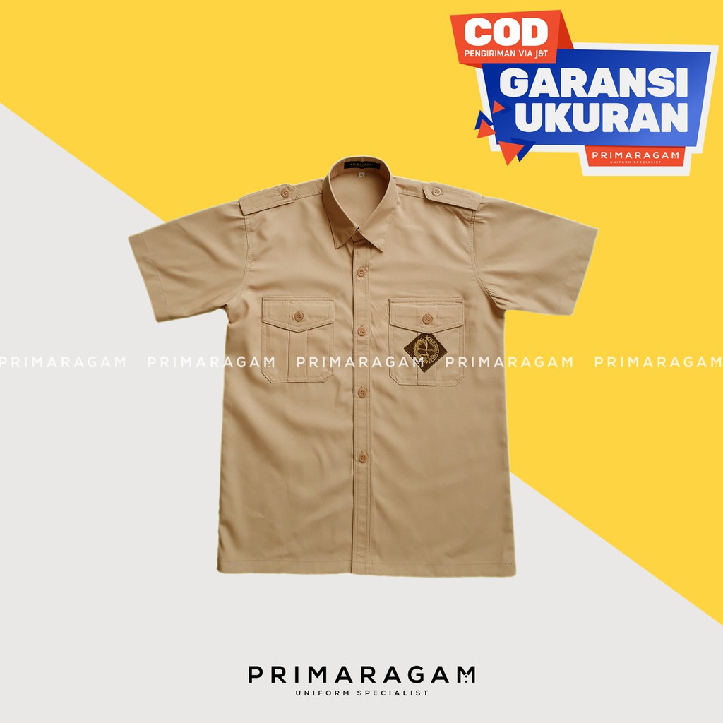 seragam pramuka sd penggalang lengan pendek baju pramuka