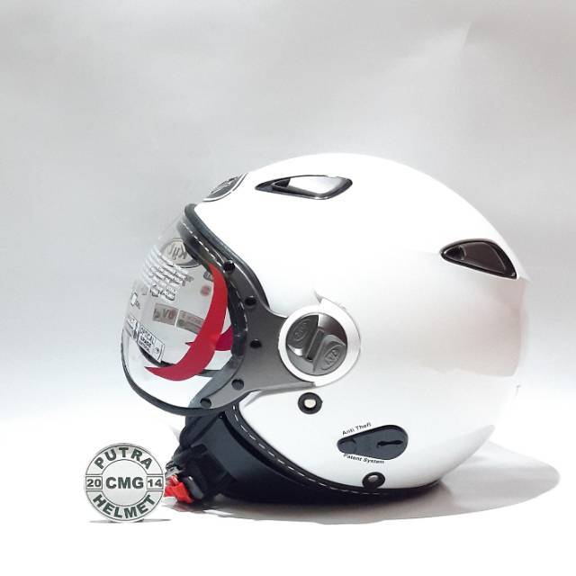 HELM KYT ELSICO WHITE PUTIH