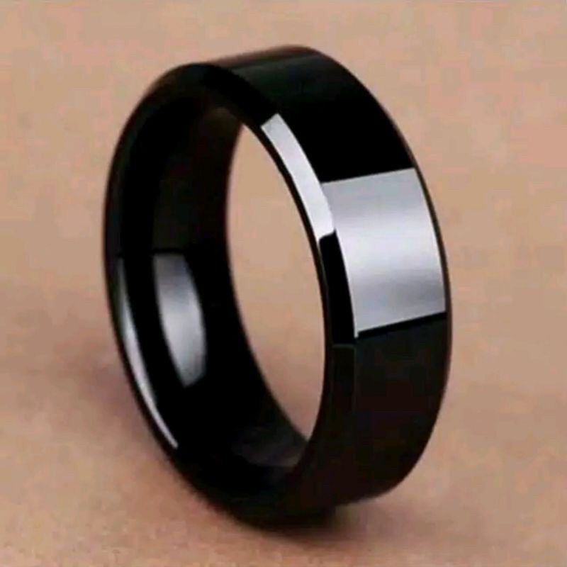 CINCIN TITANIUM HITAM POLOS UNISEX