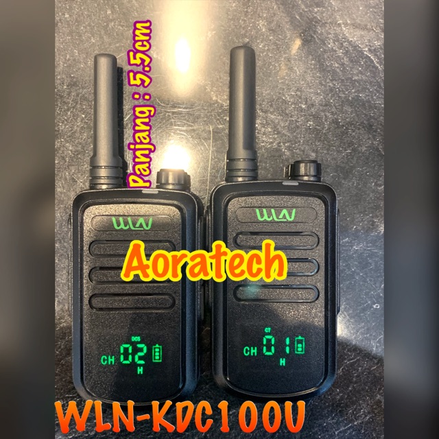 Walkie Talkie HT WLN KDC100U Two-Way Radio KD-C100U (isi 2pcs) - 888 KDC100 KDC-100 ORIGINAL