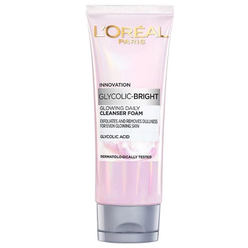 LOREAL Paris Glycolic Bright Glowing Daily Cleanser Foam | Sabun Cuci Muka Loreal BY AILIN