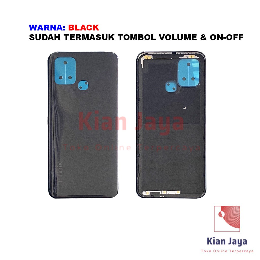 Back Cover Backdoor Infinix Hot 10s X689 Tutup Belakang Baterai Cassing Casing Backcase Original