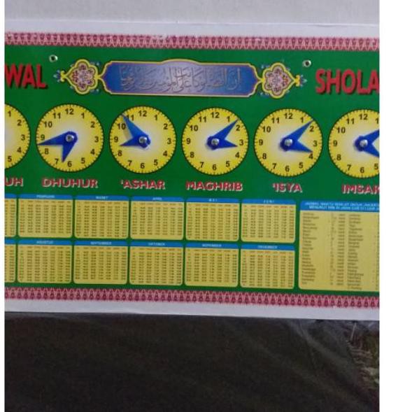 Serbu Papan Jadwal Sholat Manual Ki2 Shopee Indonesia