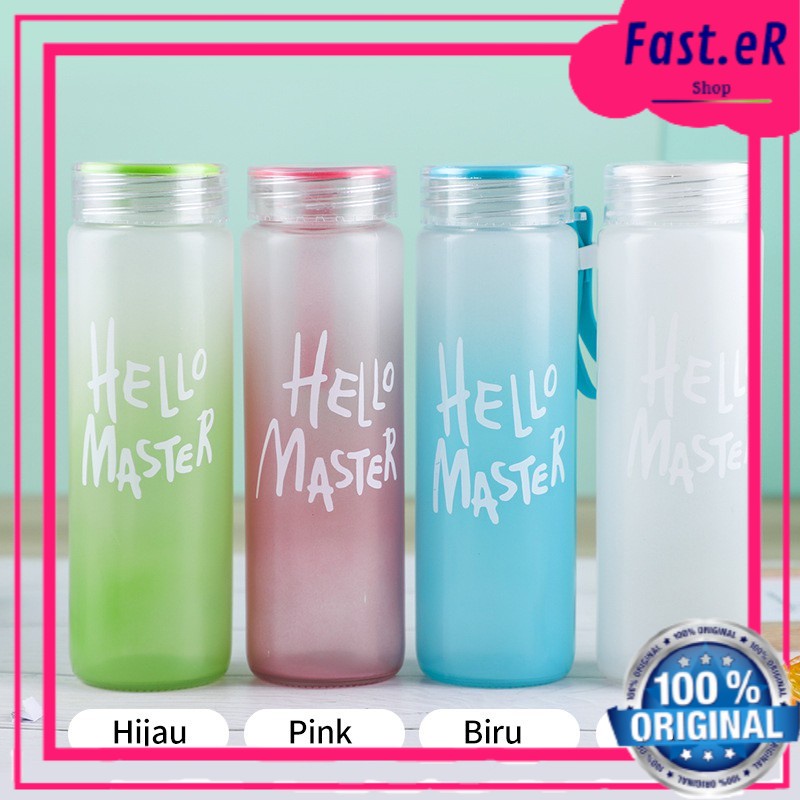 Botol Minum Kaca Hello Master