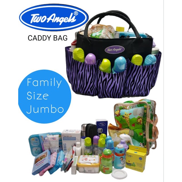 CZ01 Caddy Bag Baby / Organizer Tas  perlengkapan bayi  Diapers Bag TWO ANGELS / LUXURY CADDY BAG BABY JUMBO SIZE , CADDY BAG BESAR TWO jkt