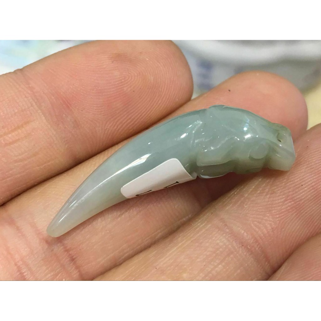 100% Natural Jadeite Jade Pendant Dragon Beast