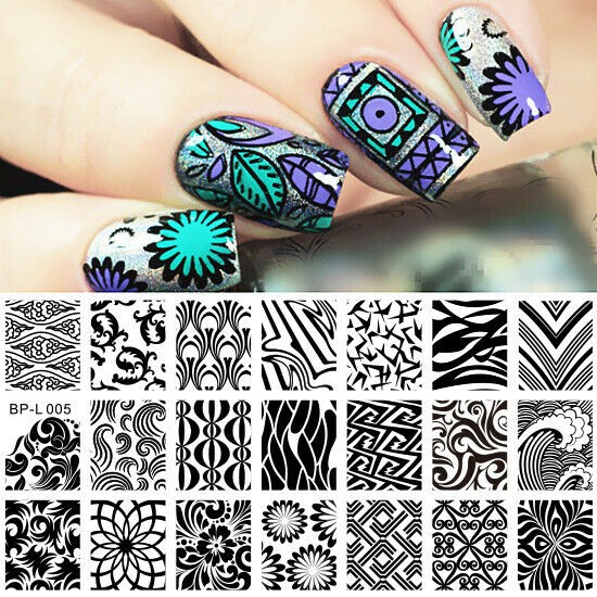 Stamping Plate Papan Stempel Design Nail Art Plat besi Hiasan Gambar Nail Art / Manicure