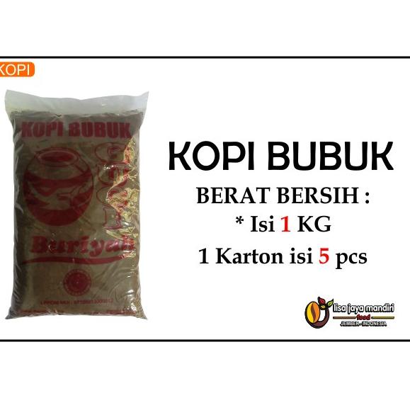 

6e❂Sale✱➵ Kopi Bubuk Buriyah Cap GUCI 1kg 33