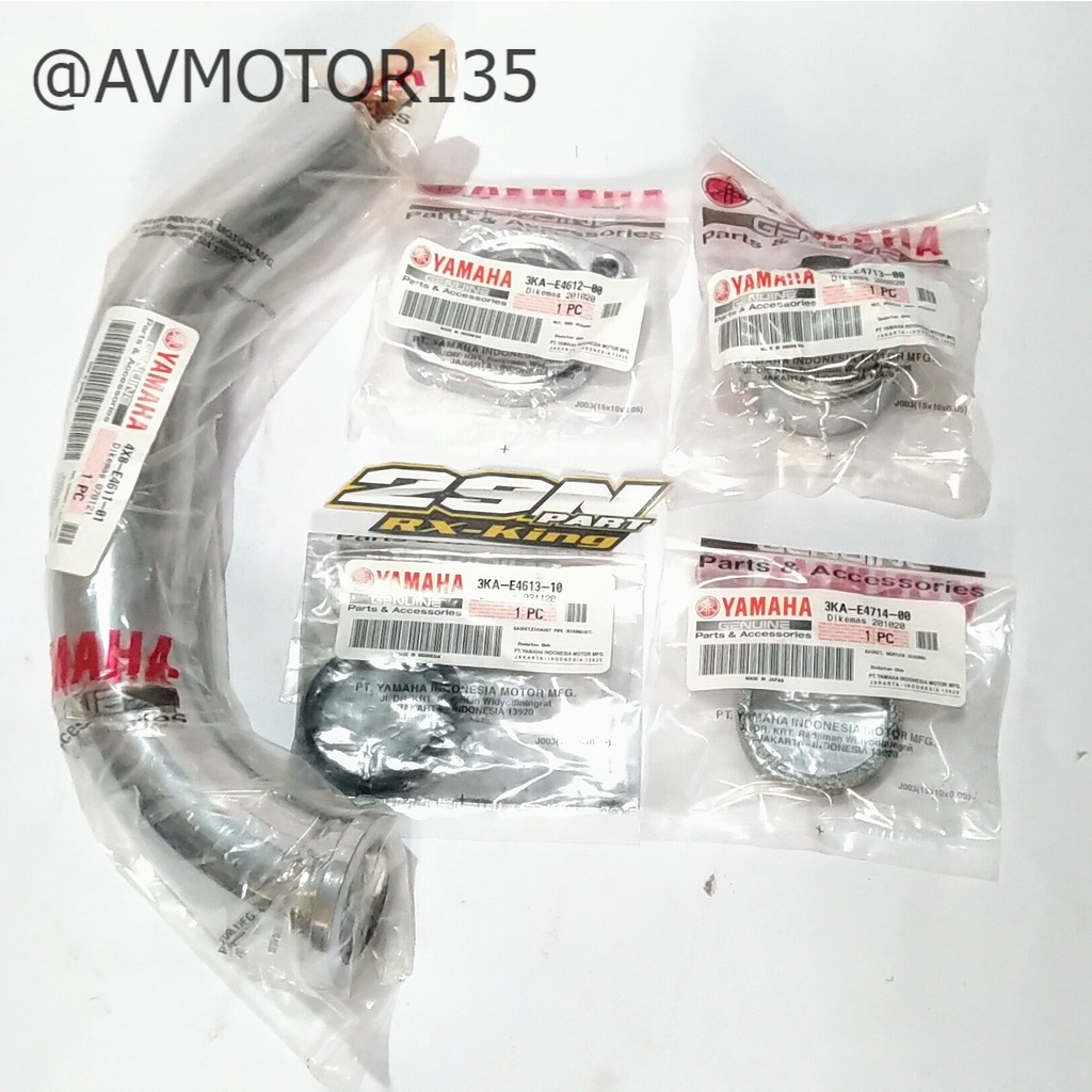 LEHER SET PIPA KNALPOT MUR RING PAKING RX KING RX-KING RXK ORIGINAL