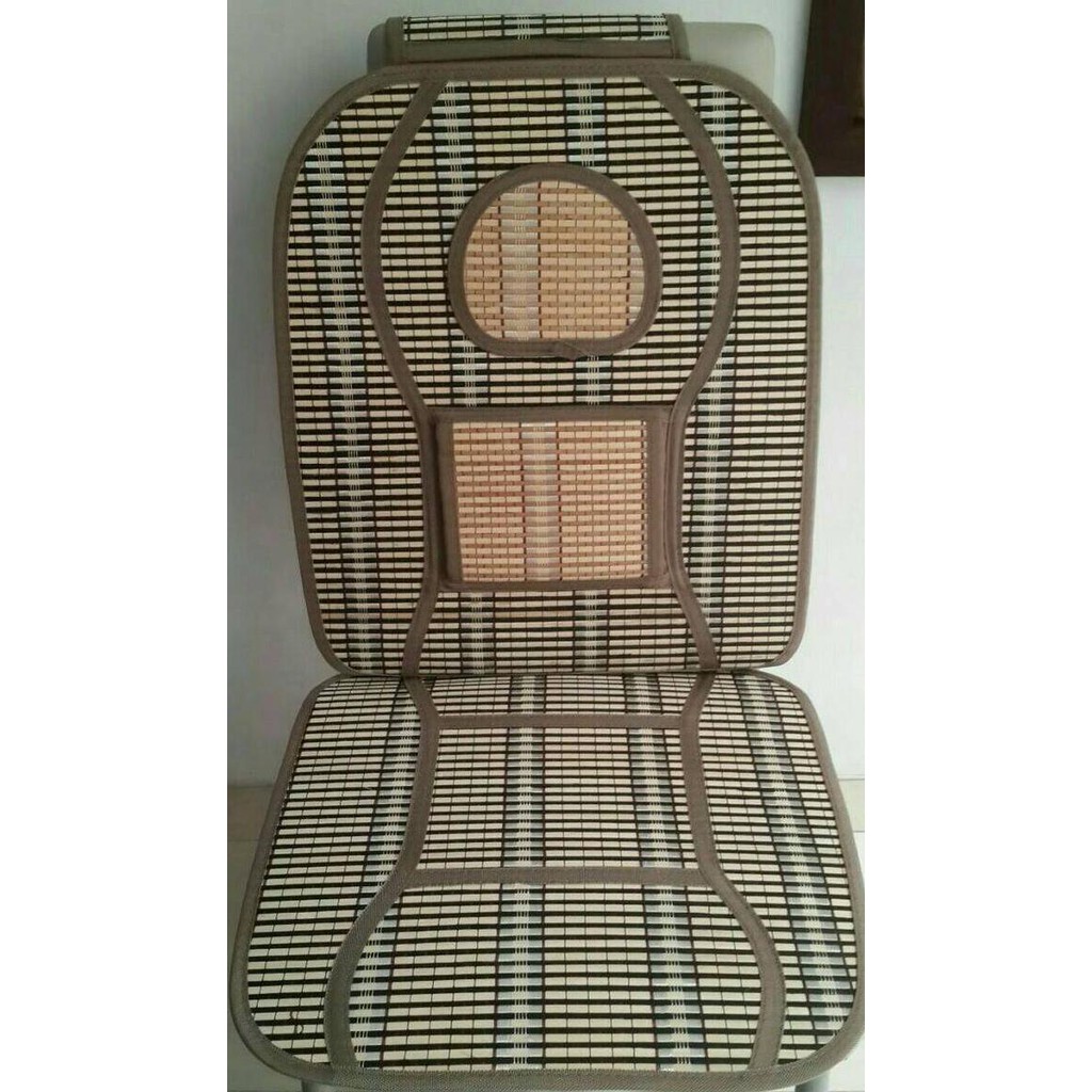 Jual Alas Duduk Kursi Sofa Jok Mobil Full Bambu | Shopee Indonesia