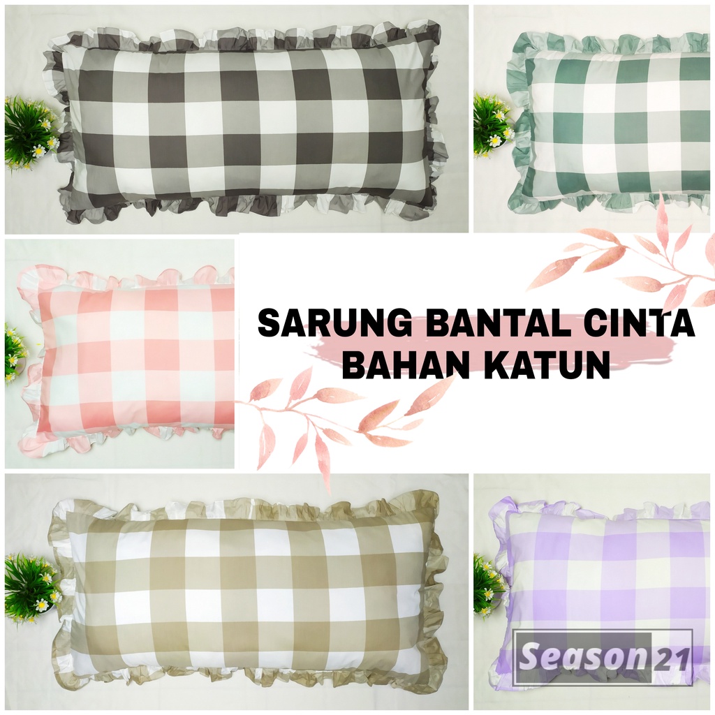 Sarung bantal cinta motif emily sarung bantal cinta motif kotak korea aesthetic