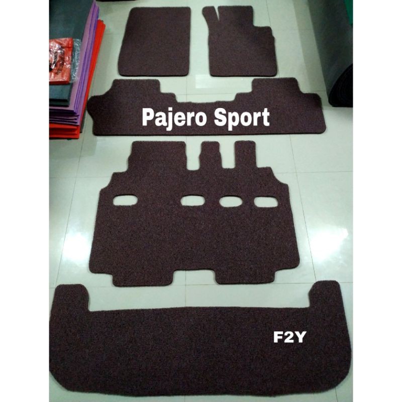 Karpet Mobil Mie Bihun PAJERO SPORT/DAKAR Full Set Bagasi