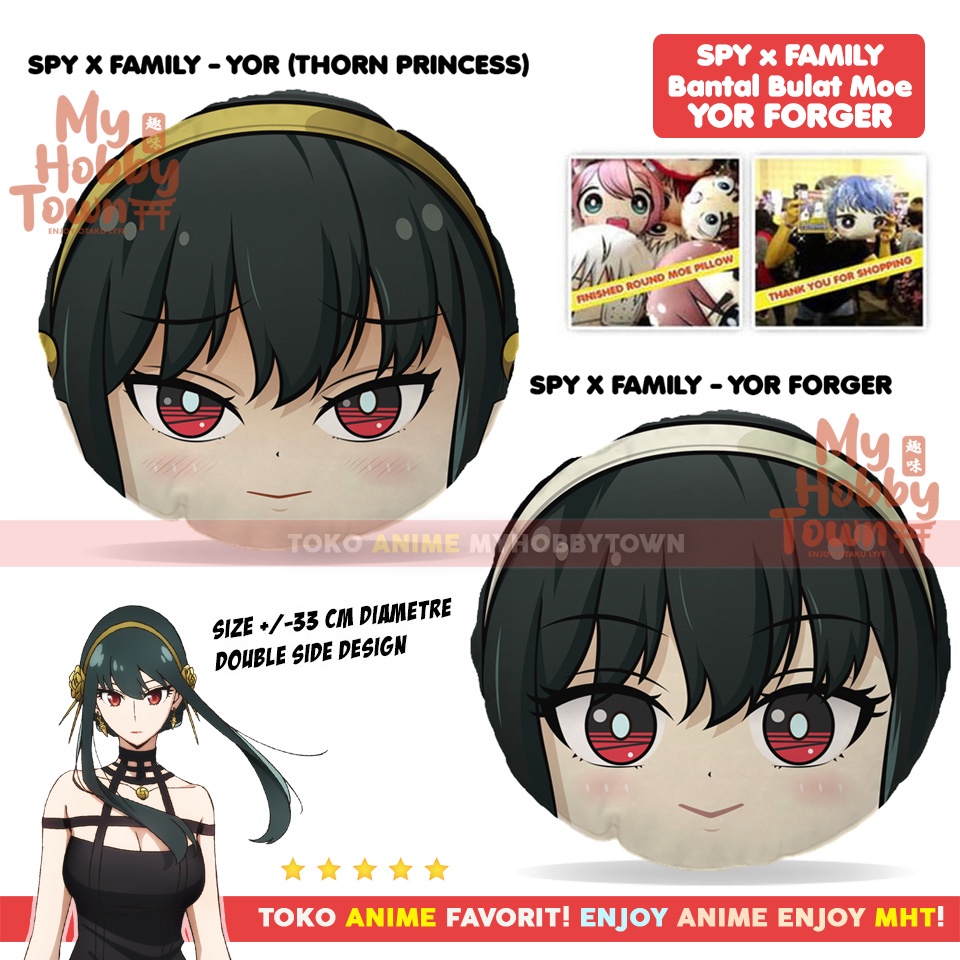 Bantal Bulat Moe Anime Spy X Family Yor Forger