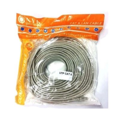 Cable lan nyk 60 meter cat 6 6e utp gigabit ethernet network - Kabel internet rj45 60m cat6e 1Gbps