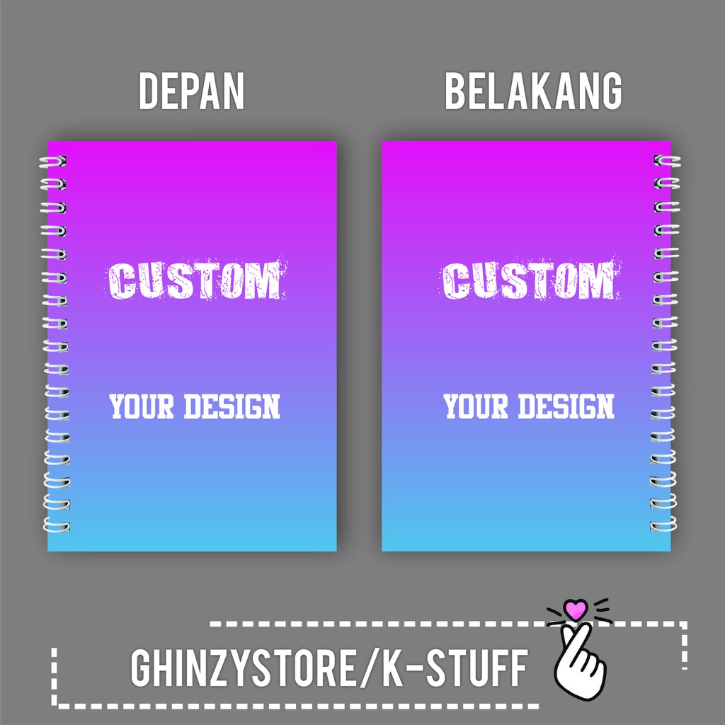 

Notebook A6/A5/B5 Custom Design WAJIB BACA DESKRIPSI