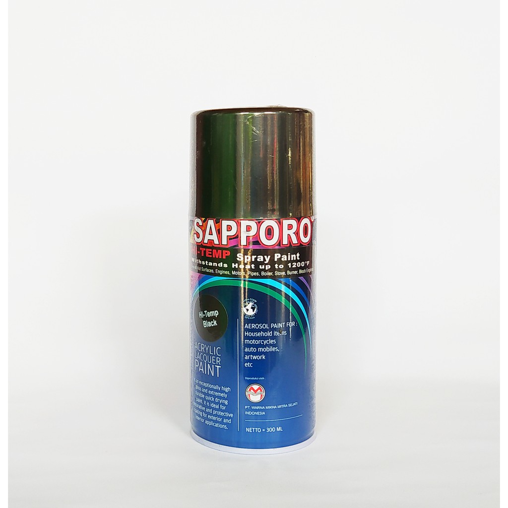 HI TEMP BLACK CAT SEMPROT SAPPORO TAHAN PANAS WARNA HITAM