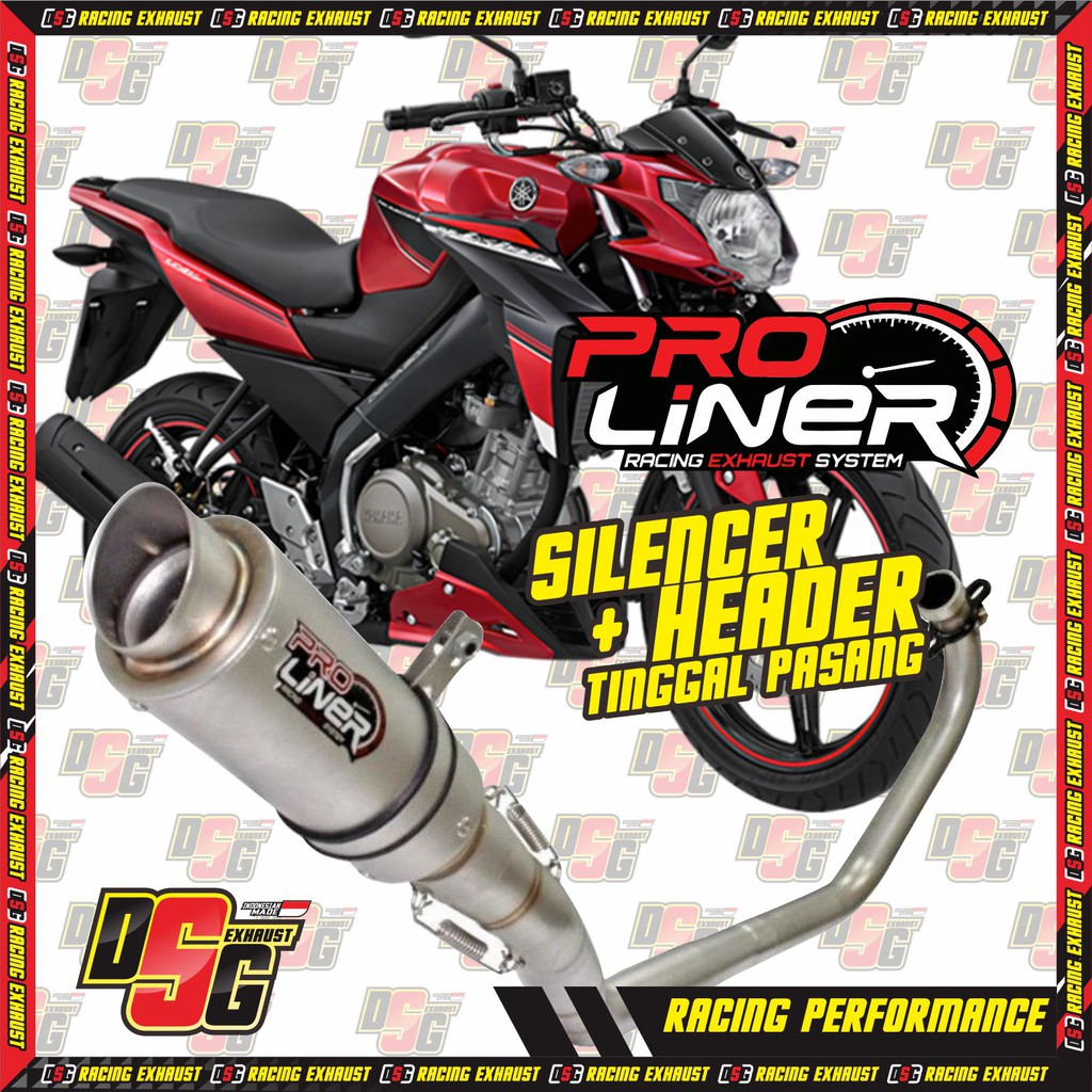 Knalpot Proliner Vixion/Knalpot Racing/Knalpot Vixion/PNP/Tinggal Pasang tanpa merubah atau memodif