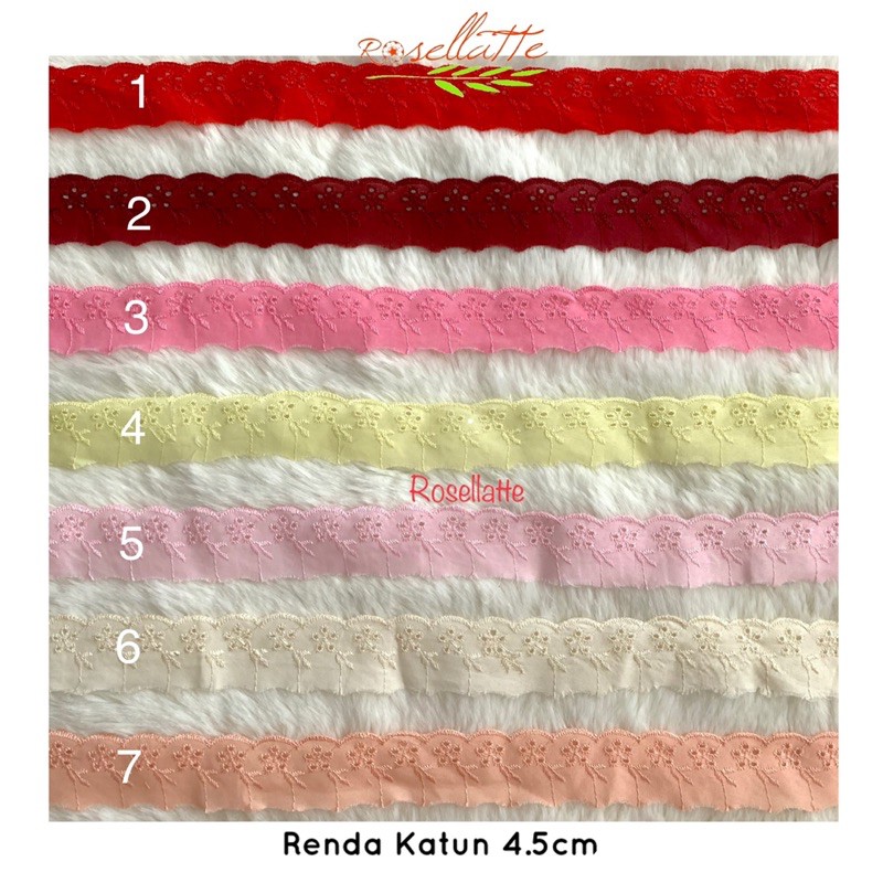 RENDA KATUN lebar 4.5cm (100cm)