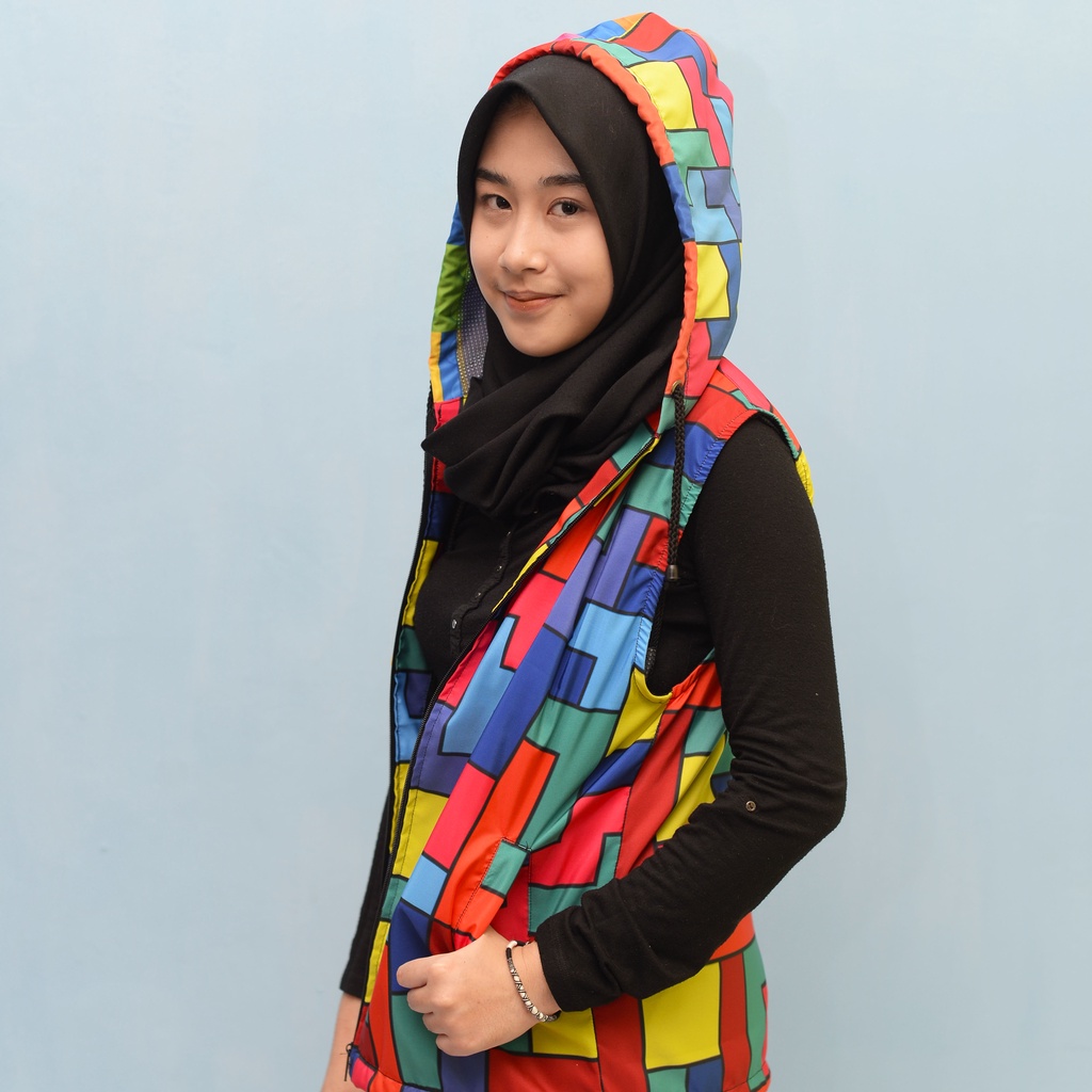 Vest Parasut Gowes Sepeda Motif Unik dan Kekinian - TETRIS