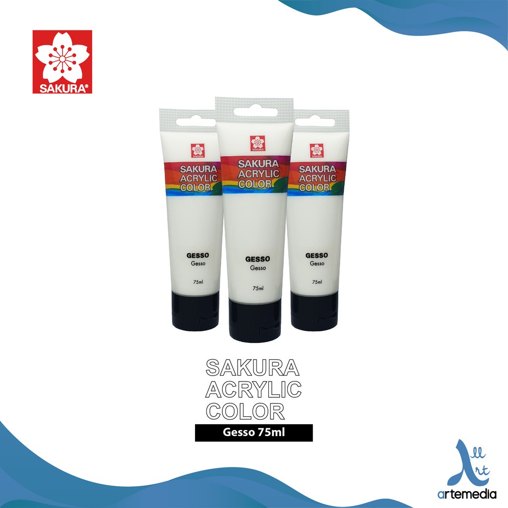 

Sakura Acrylic 75ml Gesso Acrylic Medium Cat Akrilik