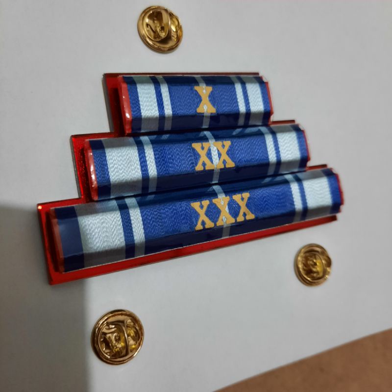 Satya Lencana Karya Satya XXX XX X / Pita Tanda Jasa ASN PNS 30 20 10 Tahun / Paku