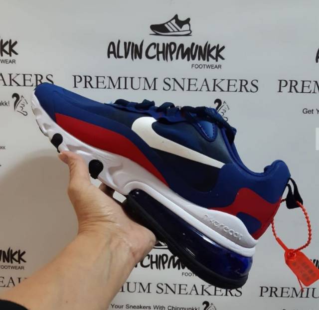 nike air max 270 react red white and blue